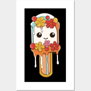 Cute Happy Popsicles Posters and Art